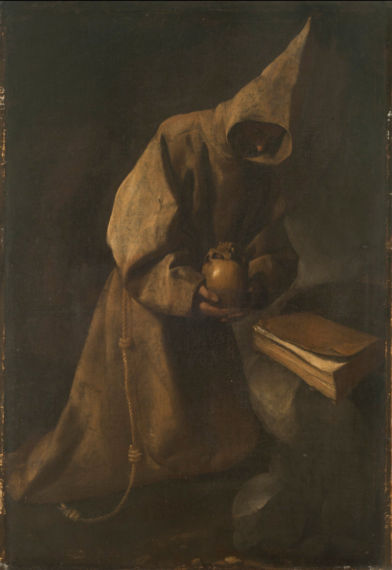 Święty Franciszek w medytacji - Francisco de Zurbarán