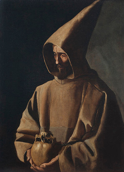 Święty Franciszek w medytacji - Francisco de Zurbarán