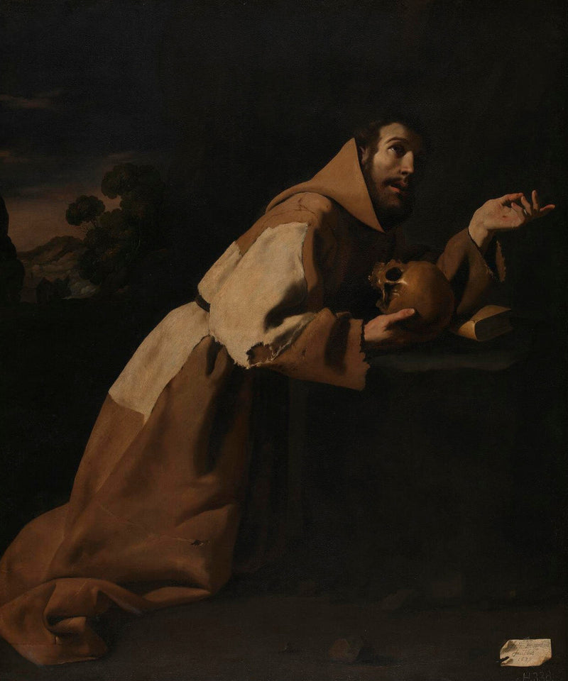 Święty Franciszek w medytacji - Francisco de Zurbarán