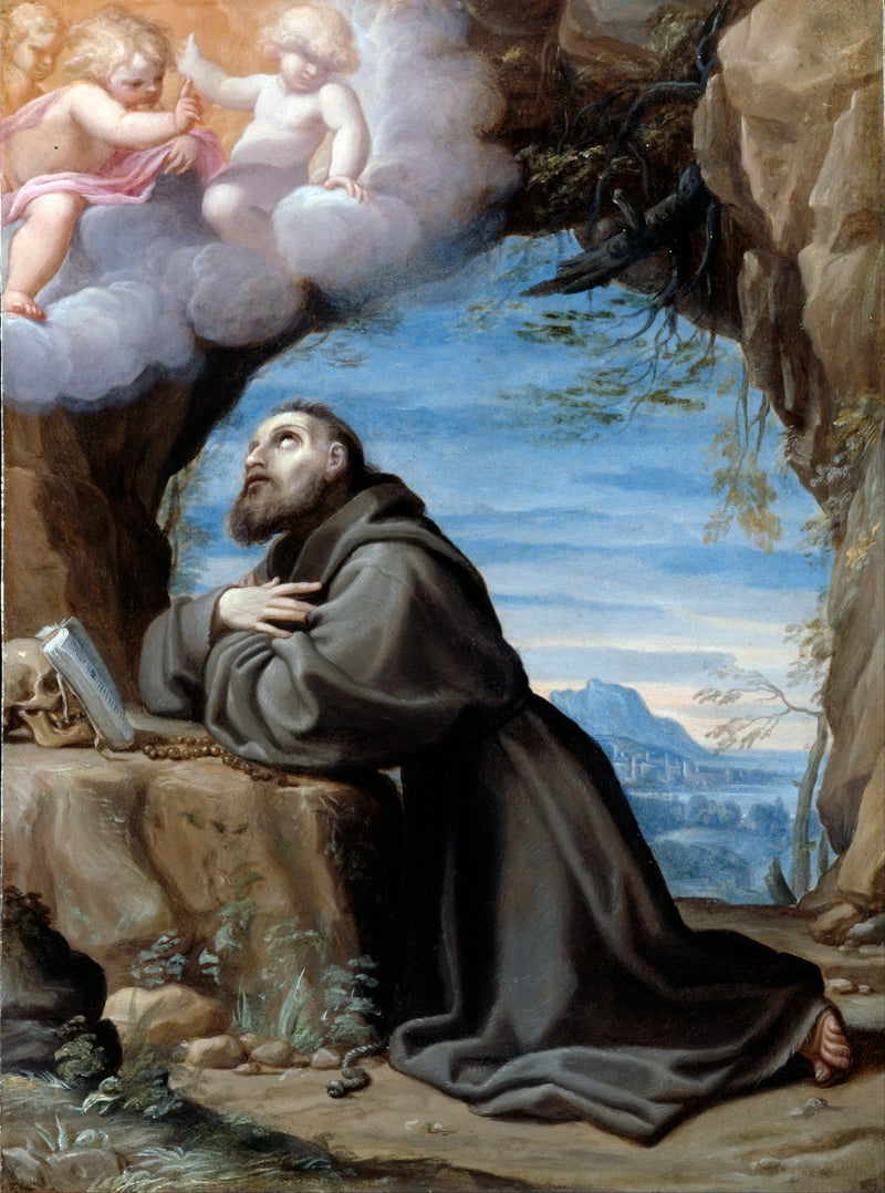 Święty Franciszek w medytacji - Ludovico Carracci