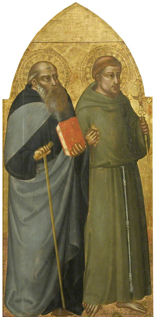 Święty Franciszek i Święty Antoni opat - Bicci di Lorenzo