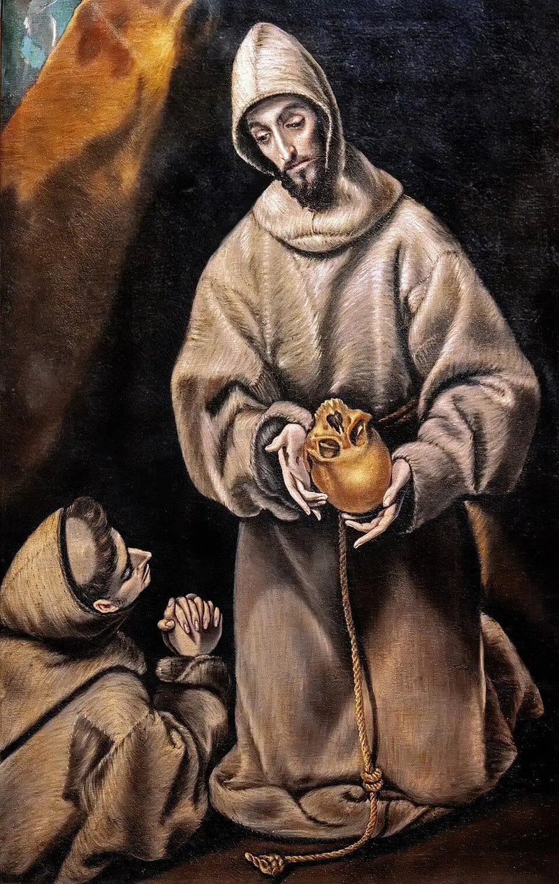 Święty Franciszek i brat Leon - El Greco
