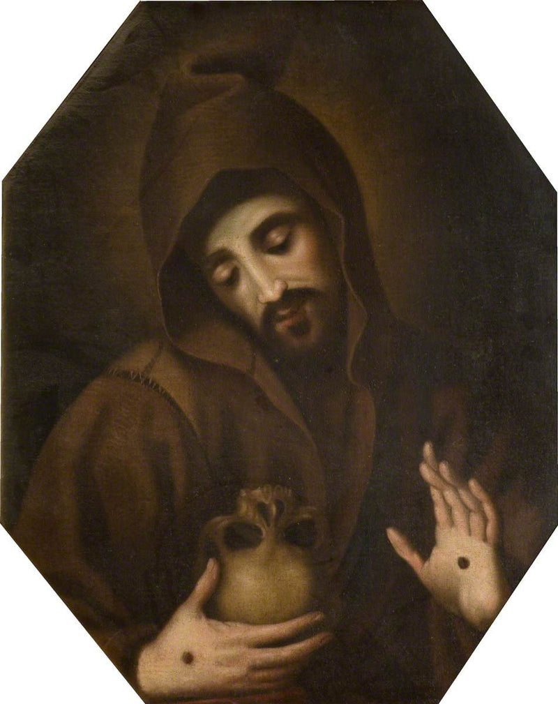 Święty Franciszek medytujący nad śmiercią - Francisco Ribalta