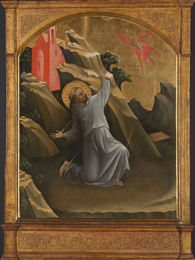 Święty Franciszek otrzymujący stygmaty - Lorenzo Monaco