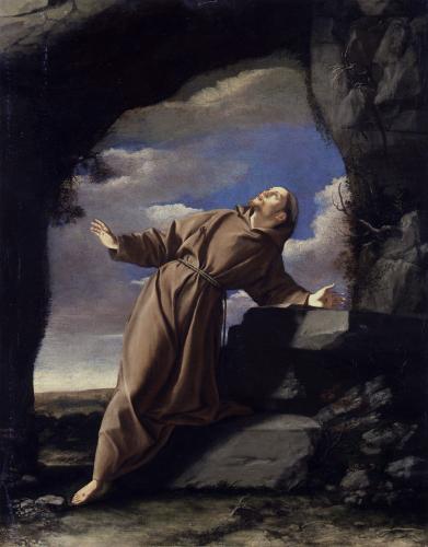 Święty Franciszek otrzymujący stygmaty - Orazio Gentileschi