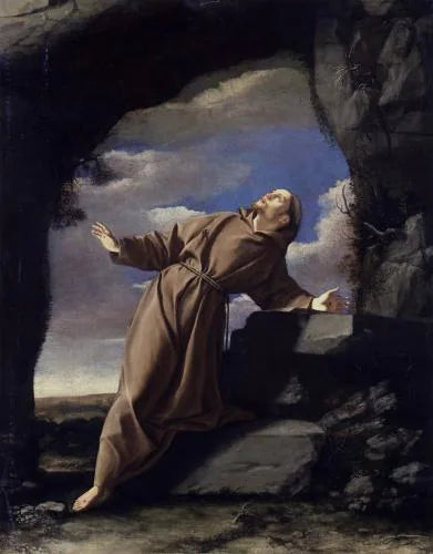 Święty Franciszek otrzymujący stygmaty - Orazio Gentileschi