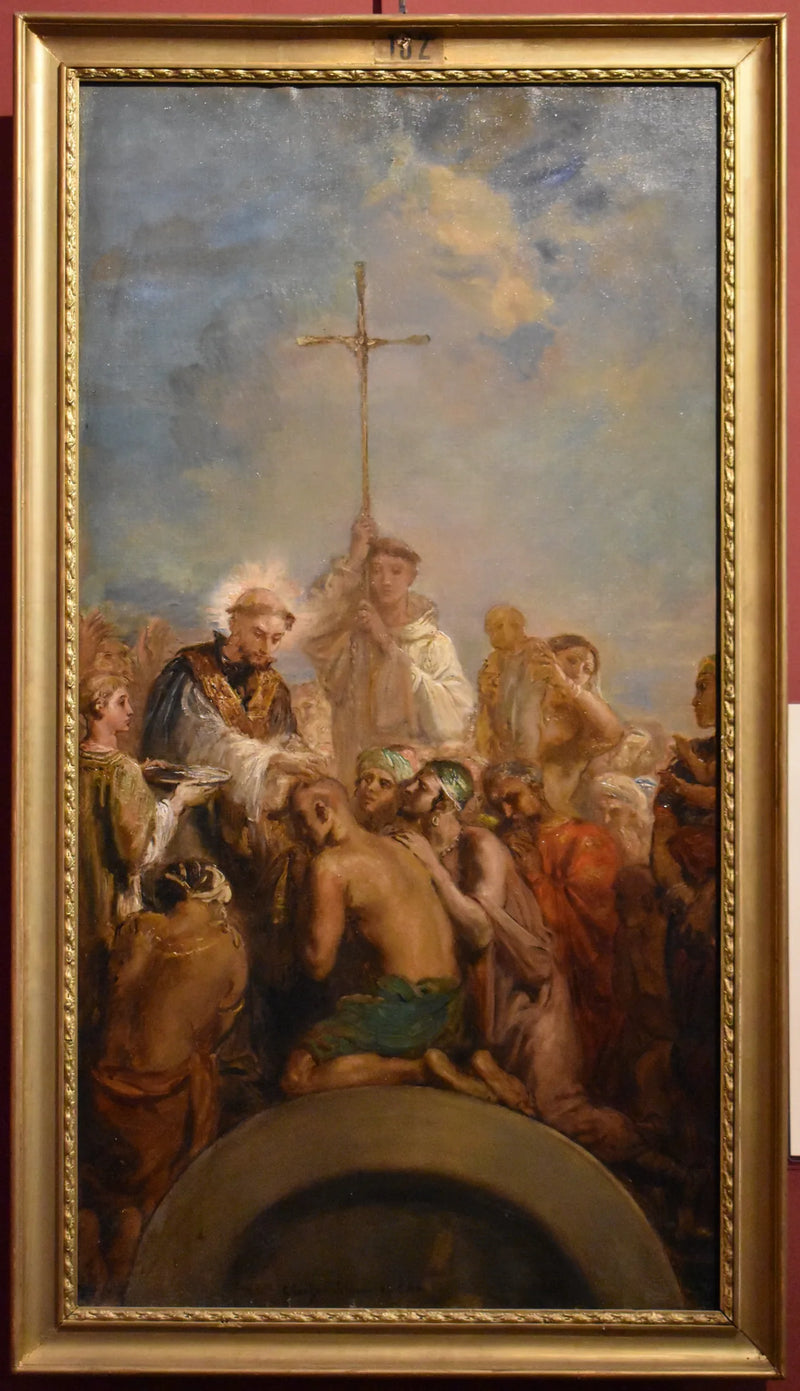Święty Franciszek Ksawery chrzczący Indian - Théodore Chassériau