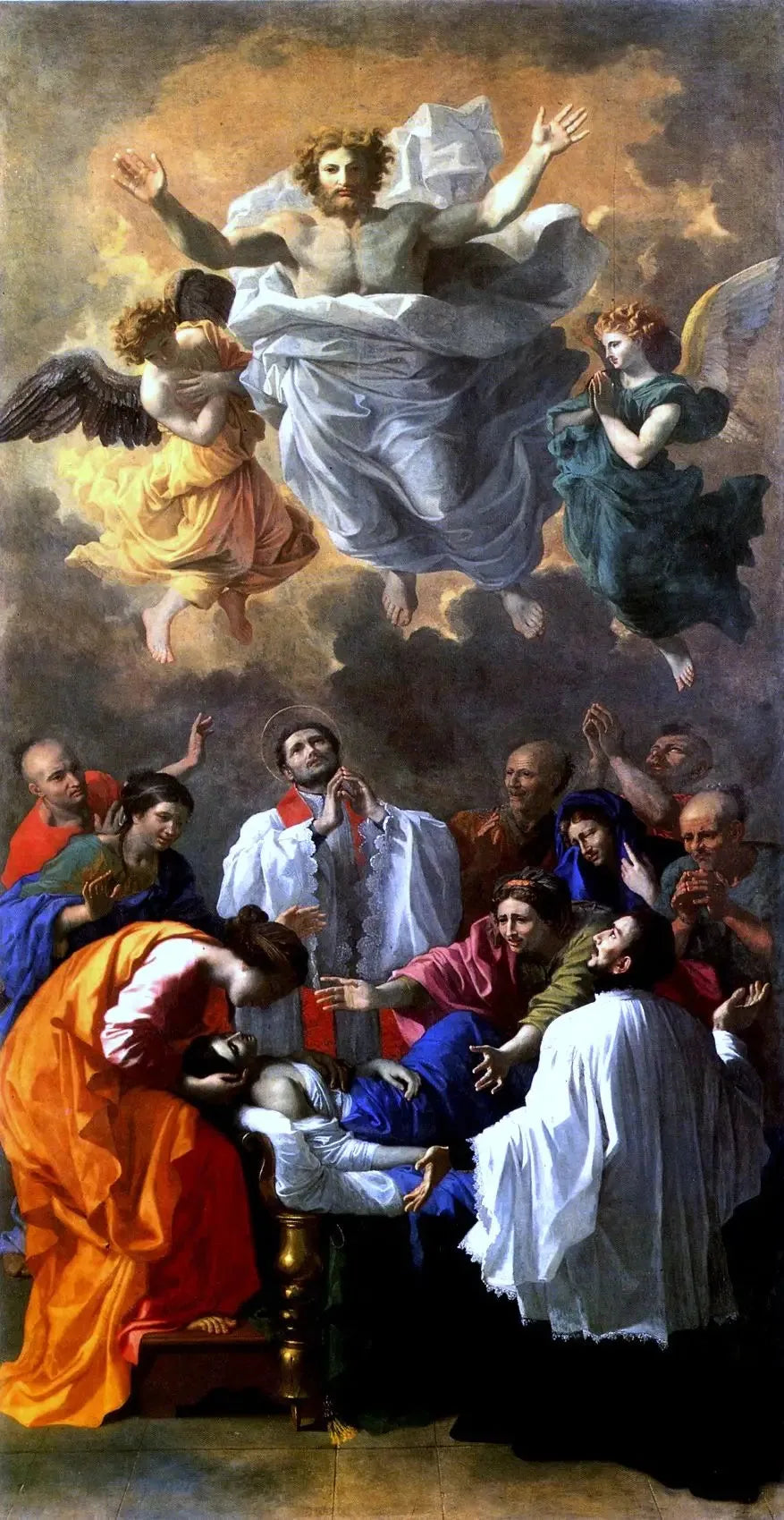 Święty Franciszek Ksawery przywracający do życia córkę mieszkańca Cangoximy, w Japonii - Nicolas Poussin