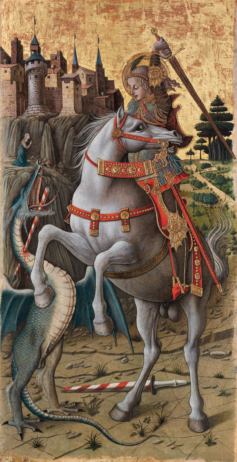 Święty Jerzy zabijający smoka - Carlo Crivelli