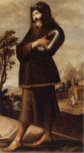 Święty Guillaume z Akwitanii - Francisco de Zurbarán