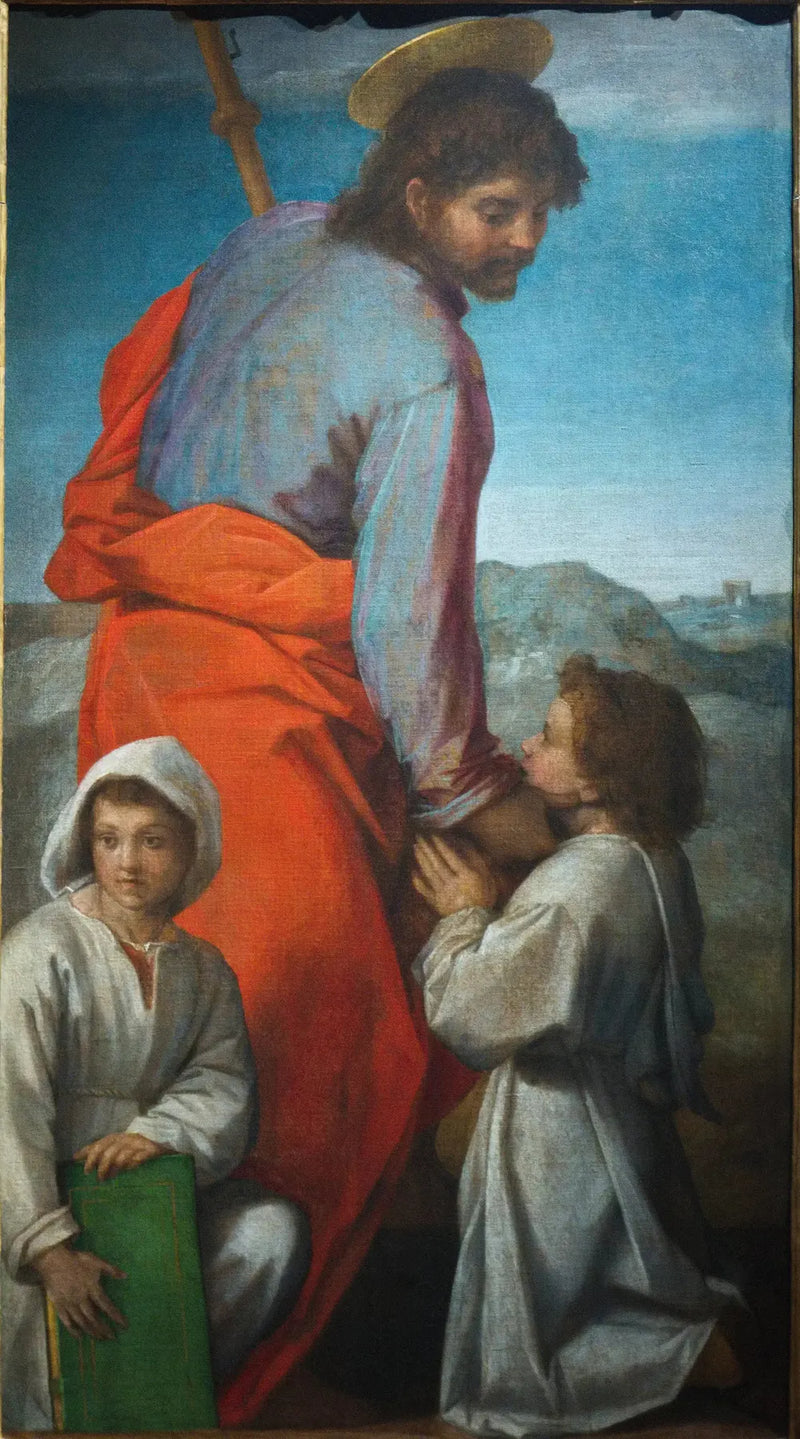 Święty Jakub z dwójką dzieci - Andrea del Sarto