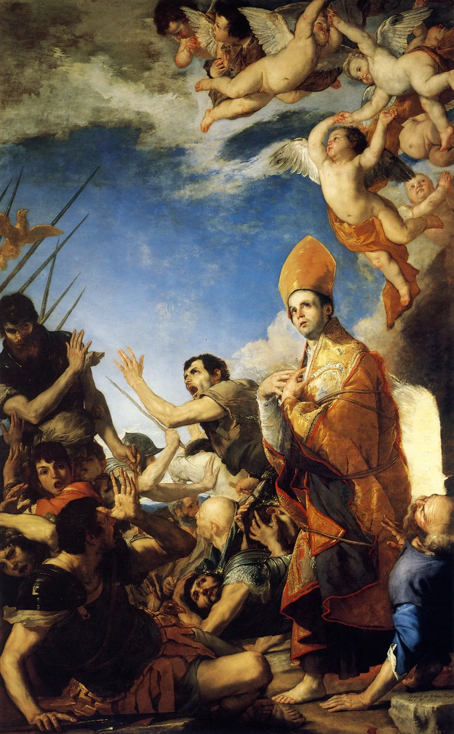 Święty Jan Chrziciel wychodzący z odszkodowania z pieca - Jusepe de Ribera