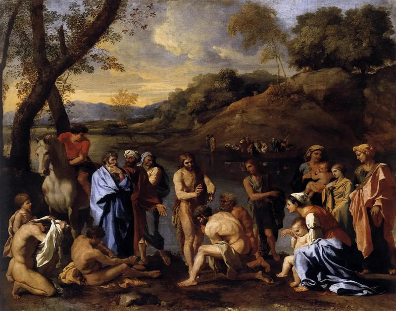 Święty Jan chrzczący lud - Nicolas Poussin