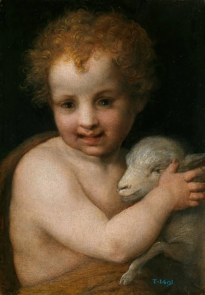 Święty Jan Chrzciciel z Barankiem - Andrea del Sarto