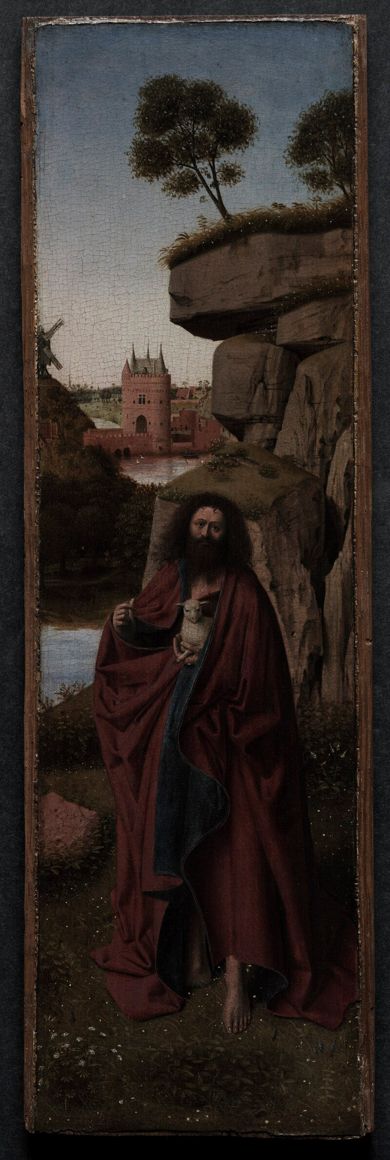 Święty Jan Chrzciciel w pejzażu - Petrus Christus