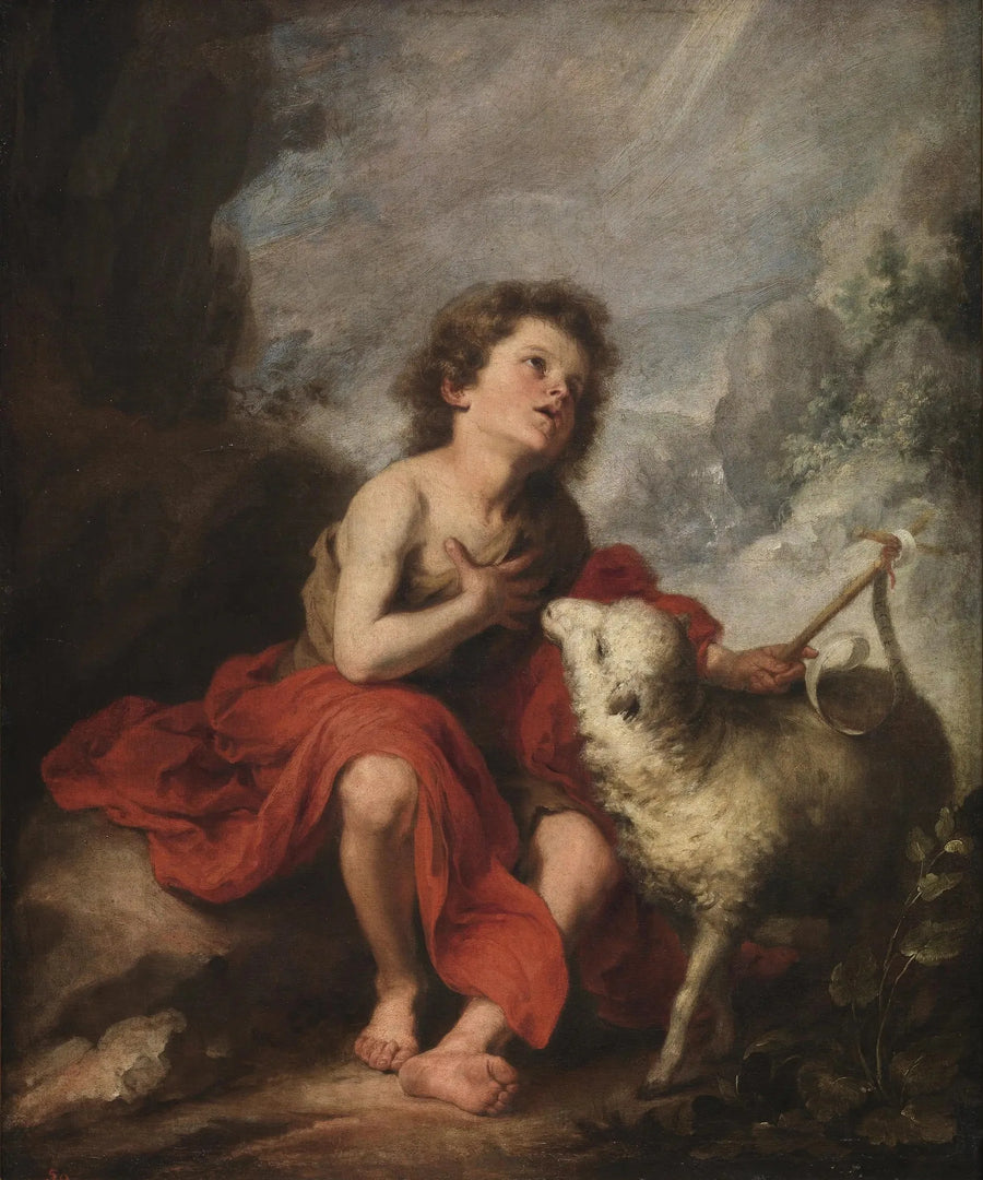 Święty Jan Chrzciciel jako dziecko - Bartolomé Esteban Murillo