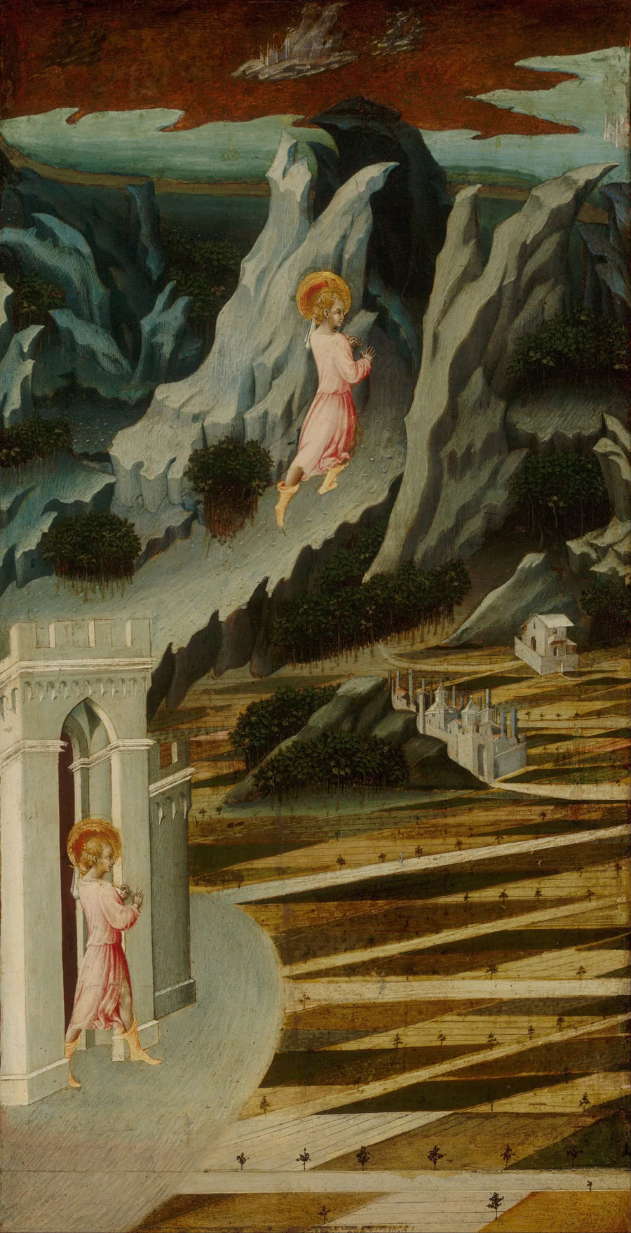 Święty Jan Chrzciciel wchodzący na pustynię - Giovanni di Paolo