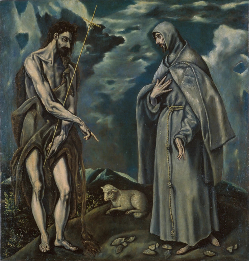 Święty Jan Chrzciciel i Święty Franciszek z Asyżu - El Greco