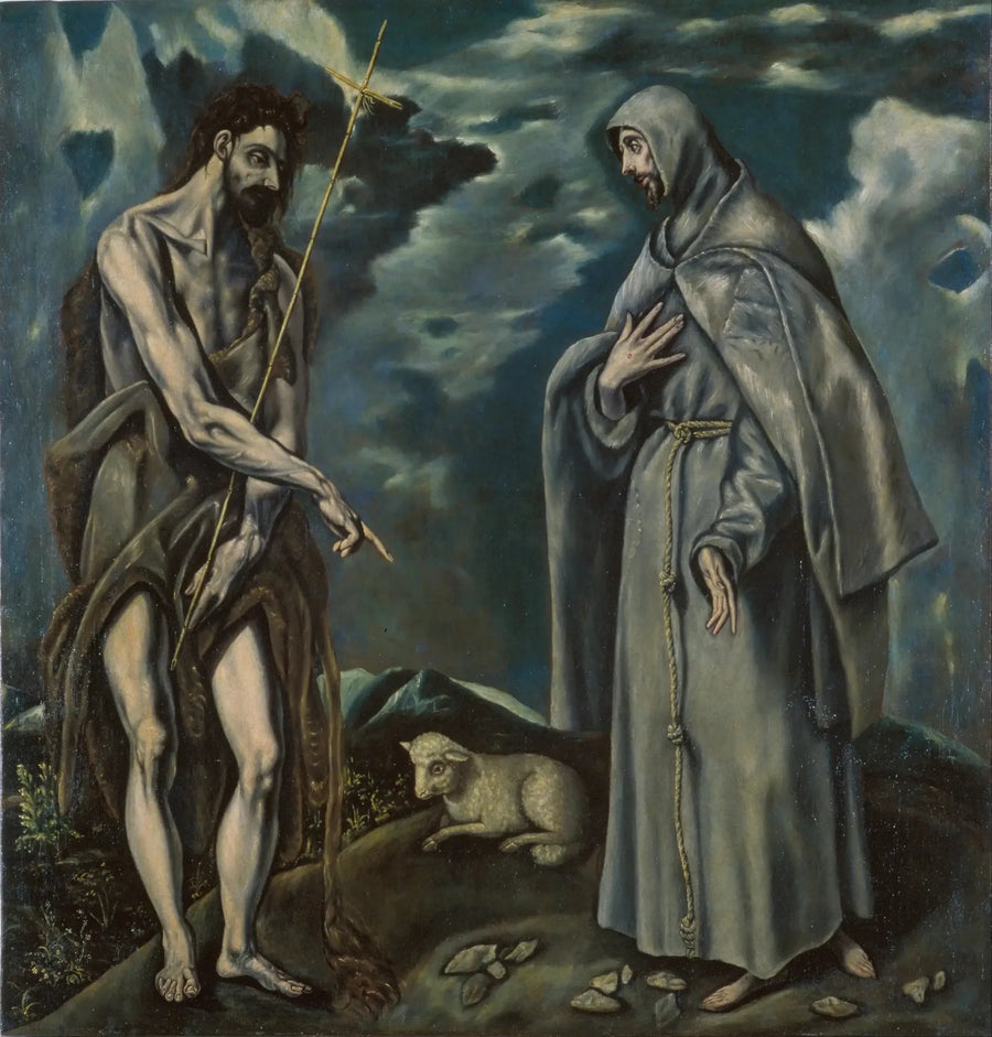 Święty Jan Chrzciciel i Święty Franciszek z Asyżu - El Greco