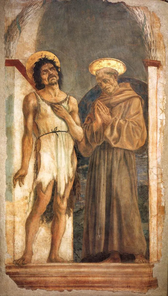 święty Jan Chrzciciel i święty Franciszek - Domenico Veneziano