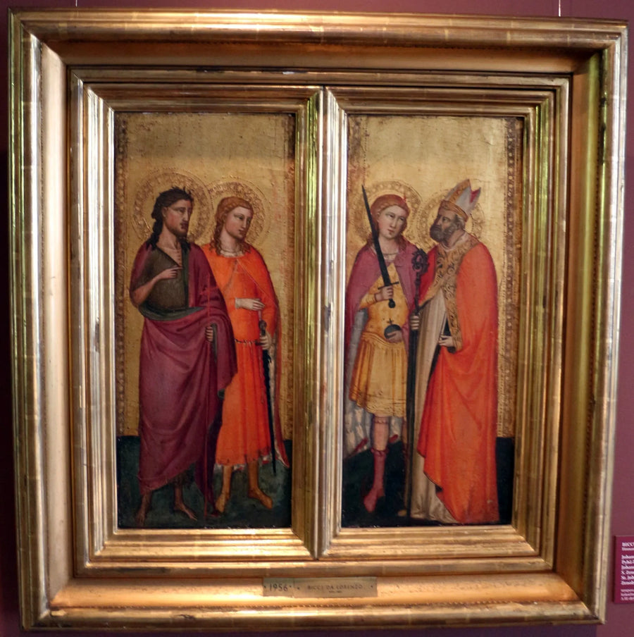 Święty Jan Chrzciciel i święci Juliusz, Zenobiusz i Michał - Bicci di Lorenzo