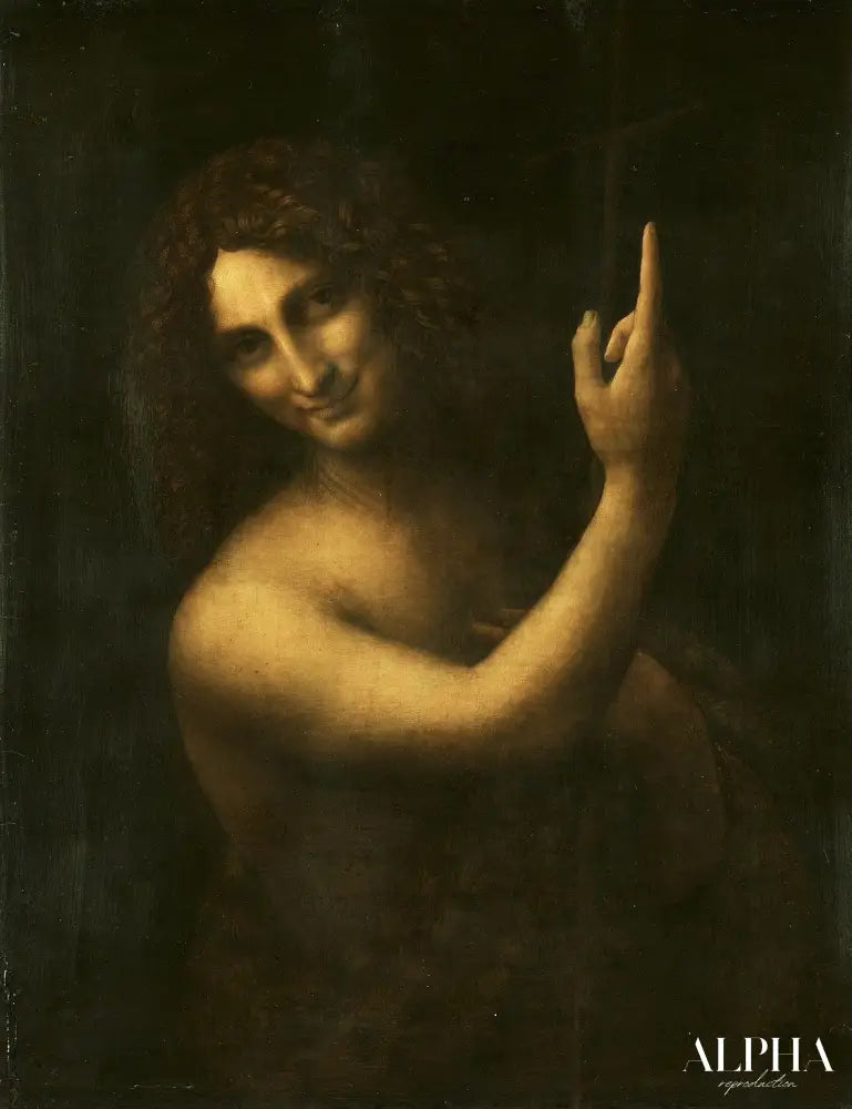 Saint Jean-Baptiste - Léonard de Vinci - Reproductions de tableaux et peintures haut de gamme