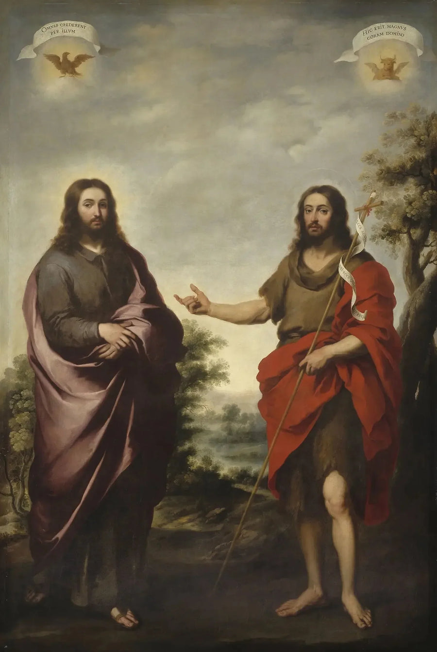 Święty Jan Chrzciciel pokazujący Chrystusa - Bartolomé Esteban Murillo