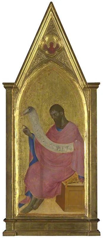 Święty Jan Chrzciciel: Panel prawego pinakla - Giovanni da Milano