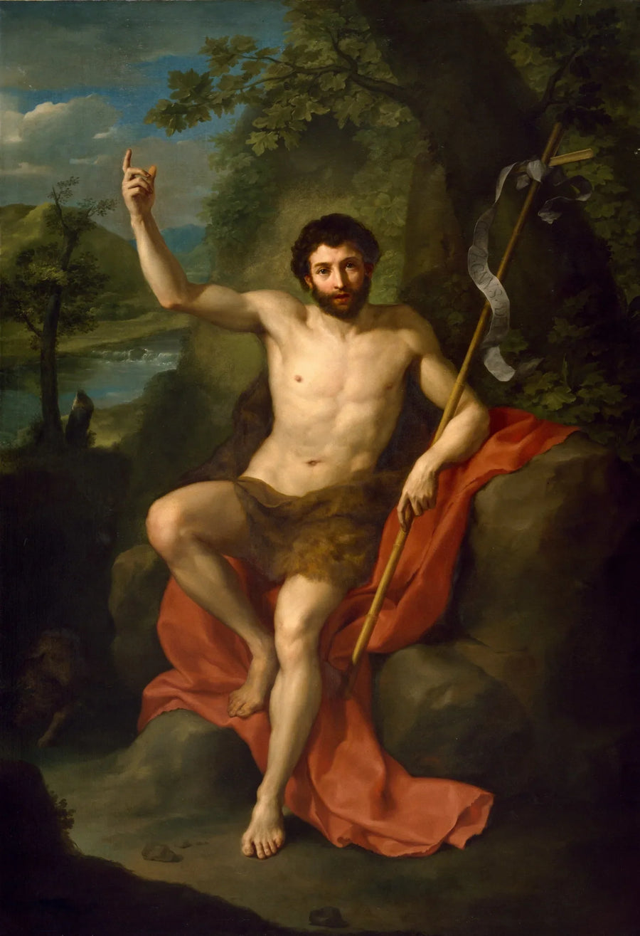 Święty Jan Chrzciciel głoszący na pustyni - Anton Raphael Mengs