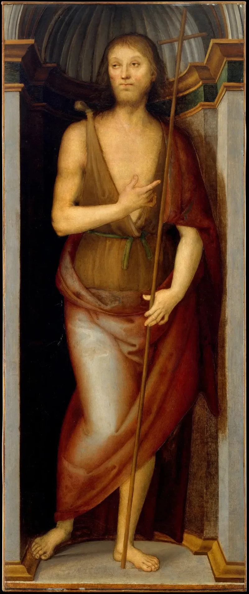 Święty Jan Chrzciciel; Święta Łucja - Pietro Perugino