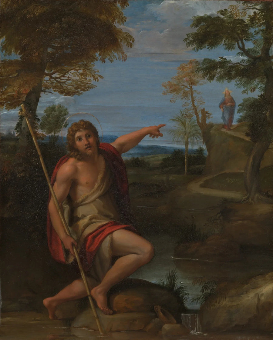 Święty Jan Chrzciciel zeznający - Annibale Carracci