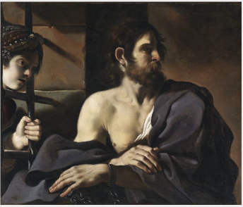 Święty Jan Chrzciciel odwiedzony w więzieniu przez Salome - Guercino