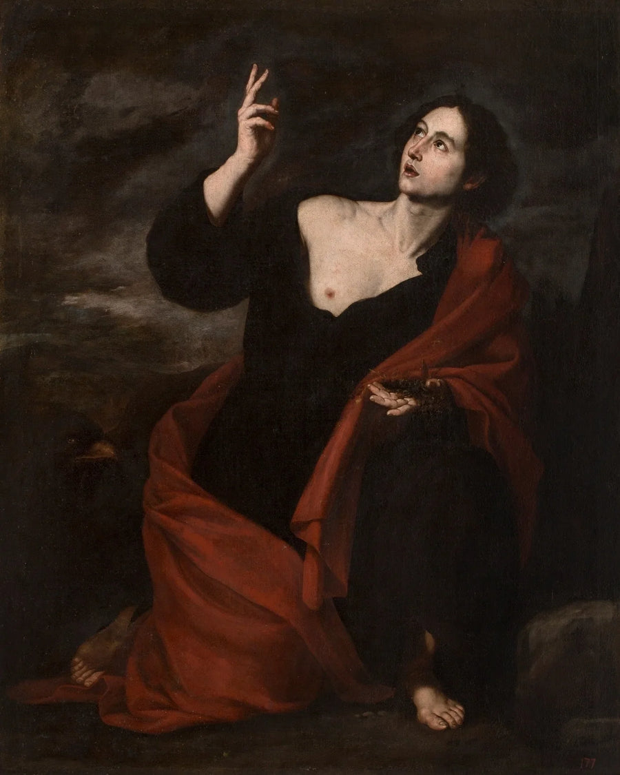 Święty Jan Ewangelista na Patmos - Jusepe de Ribera