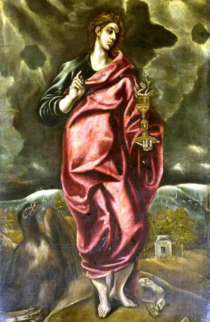 Święty Jan Ewangelista stojący - El Greco