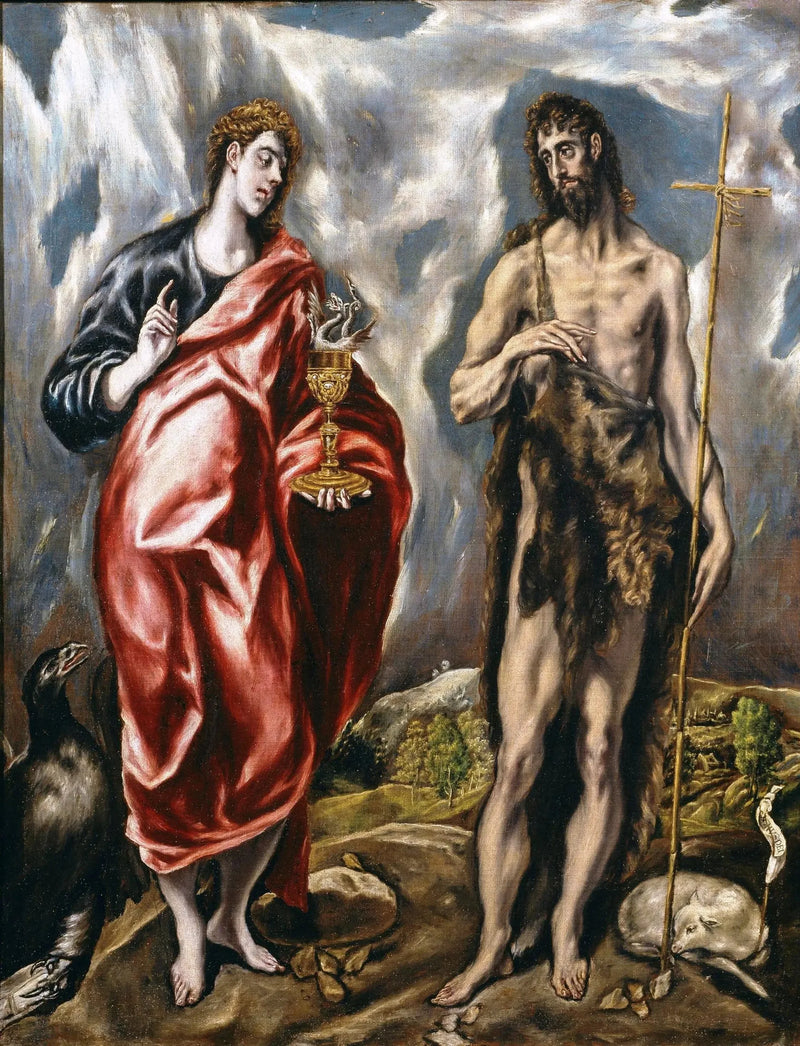 Święty Jan Ewangelista i Święty Jan Chrzciciel - El Greco