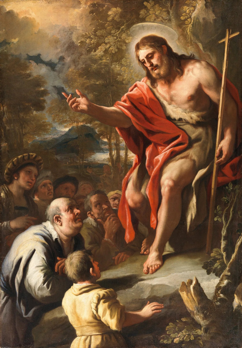 Święty Jan głoszący w pustyni - Luca Giordano