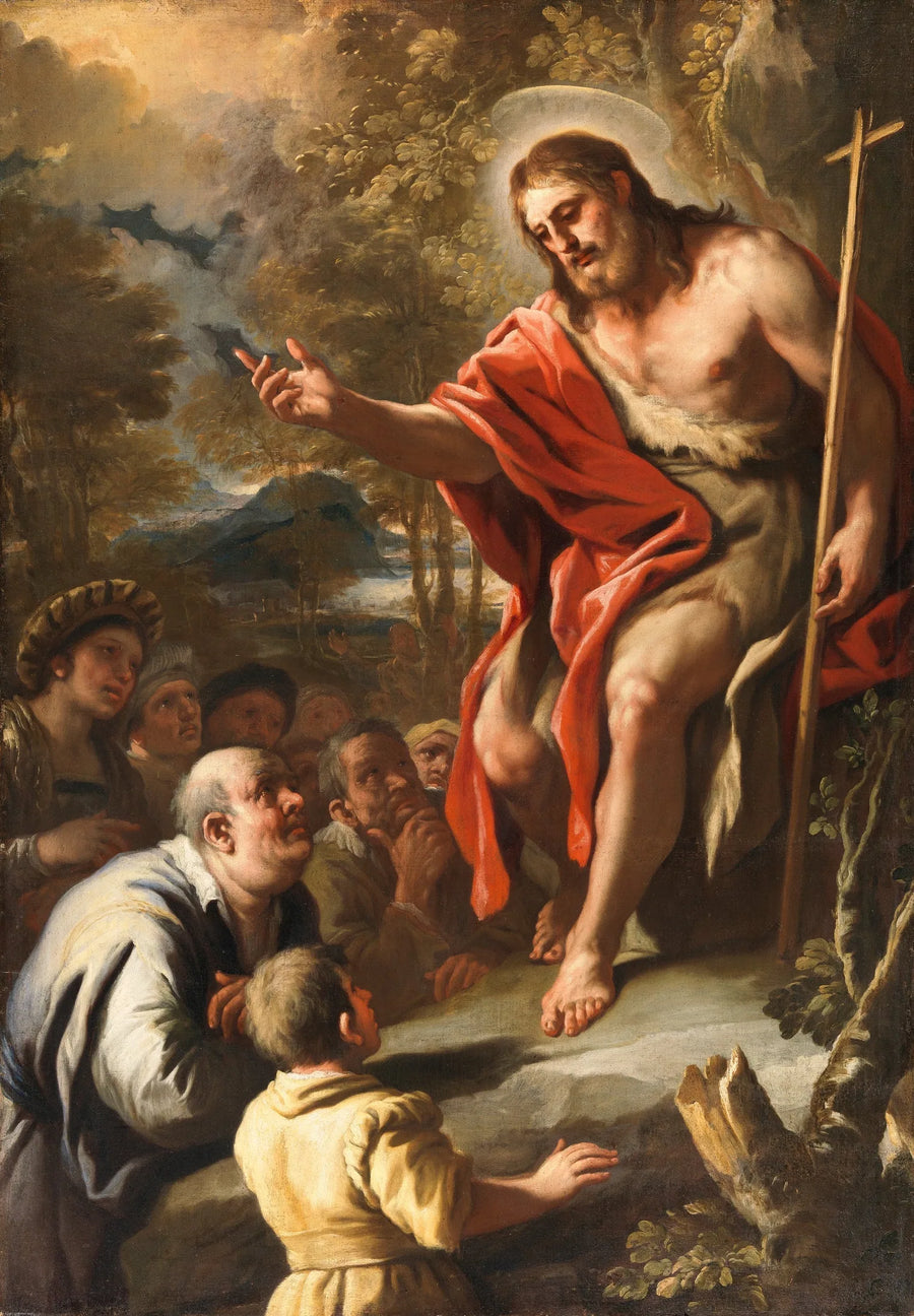 Święty Jan głoszący w pustyni - Luca Giordano