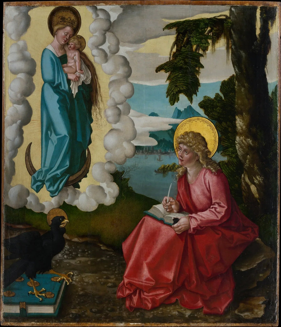 Święty Jan na wyspie Patmos - Hans Baldung Grien