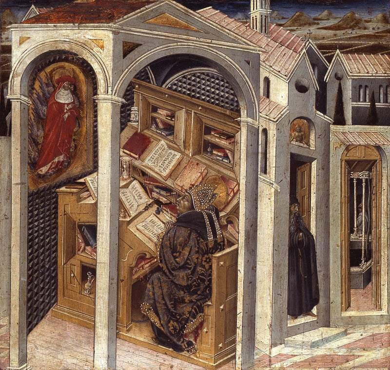 Święty Hieronim ukazujący się świętemu Augustynowi.jpg - Giovanni di Paolo