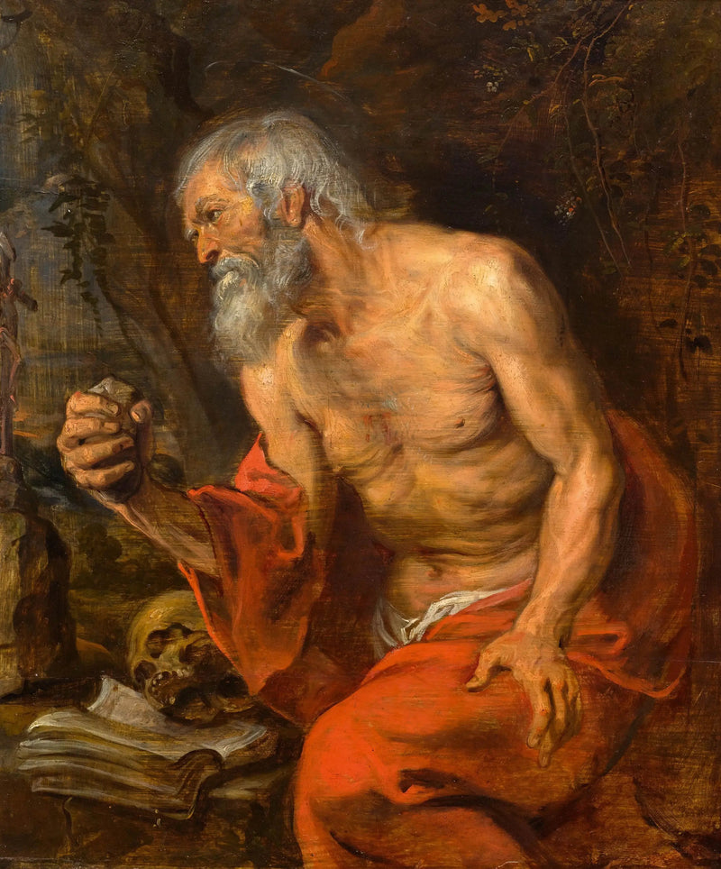 Święty Hieronim na pustyni - Antoine van Dyck