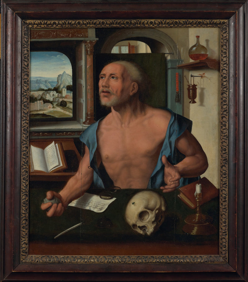 Święty Jerzy w swojej celi - Joos van Cleve