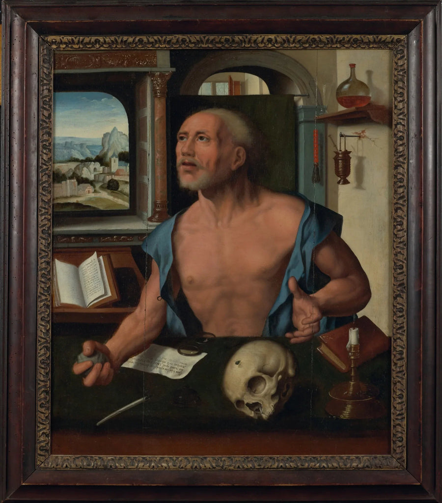 Święty Jerzy w swojej celi - Joos van Cleve