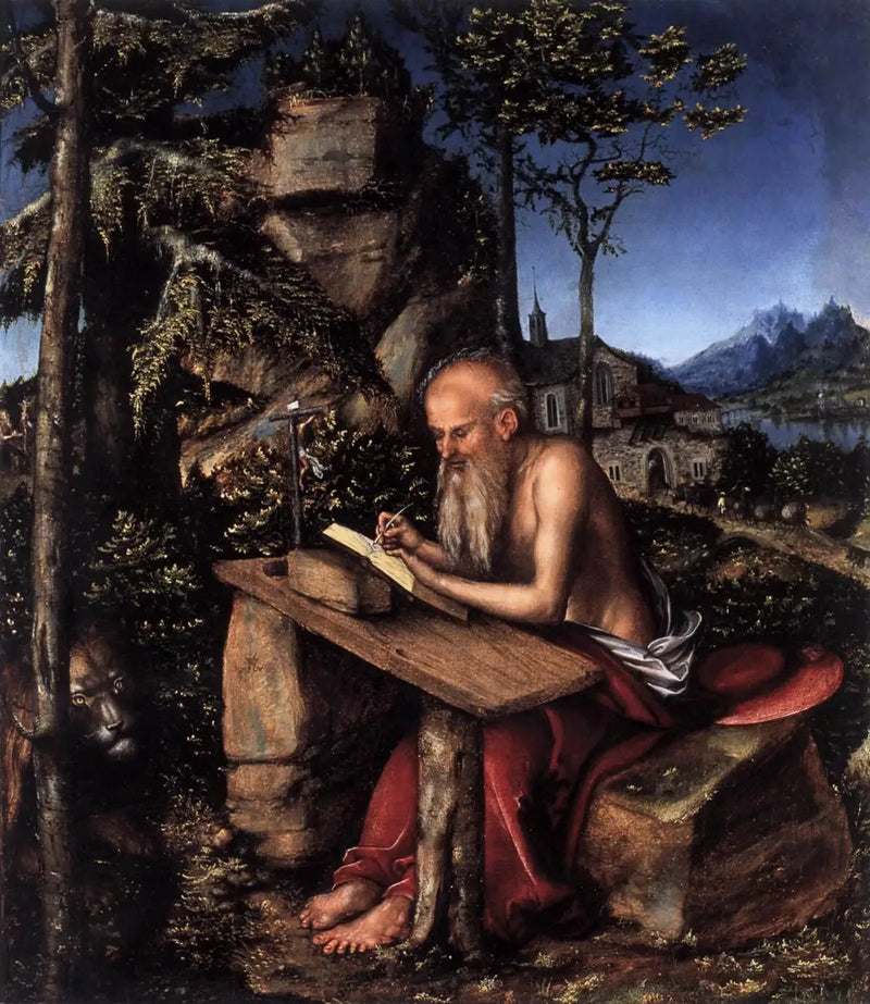 Święty Hieronim w pejzażu - Lucas Cranach Starszy