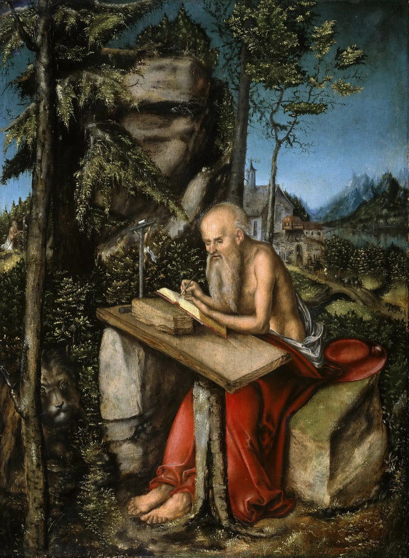 Święty Jerzy w skalistym krajobrazie - Lucas Cranach Starszy