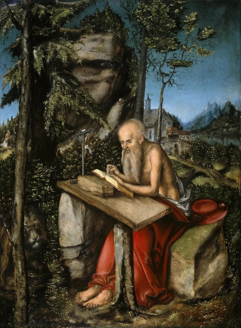 Święty Jerzy w skalistym krajobrazie - Lucas Cranach Starszy