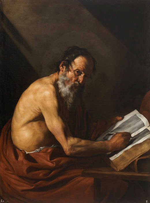 Święty Hieronim piszący - Jusepe de Ribera