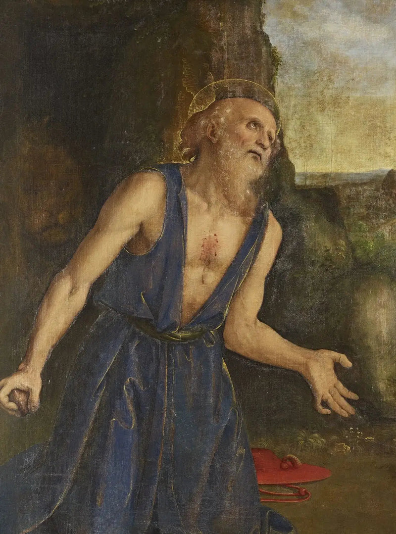 Święty Hieronim w pokucie - Pietro Perugino