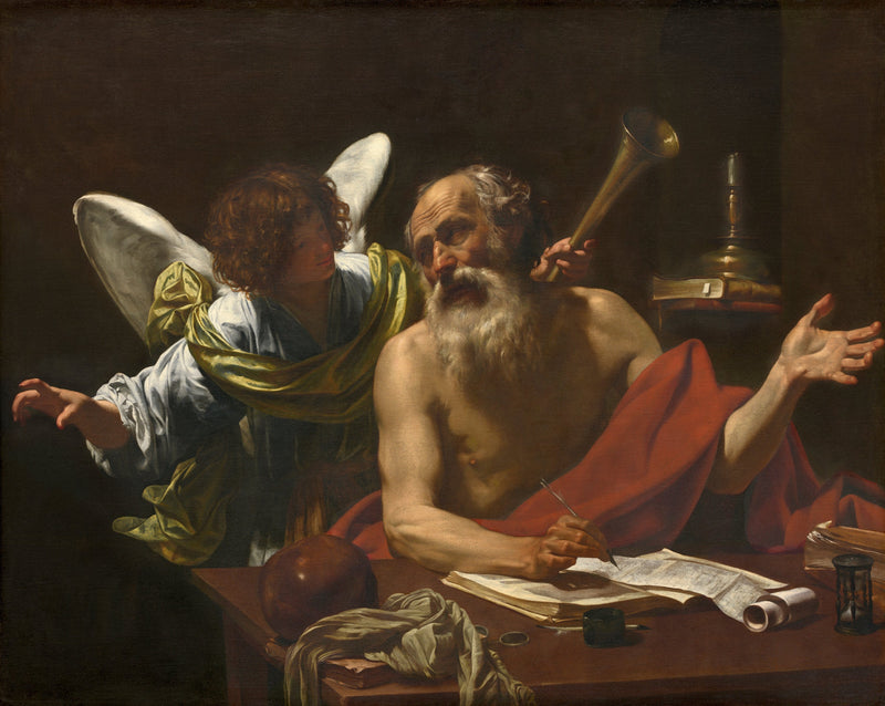 Święty Hieronim i Anioł - Simon Vouet