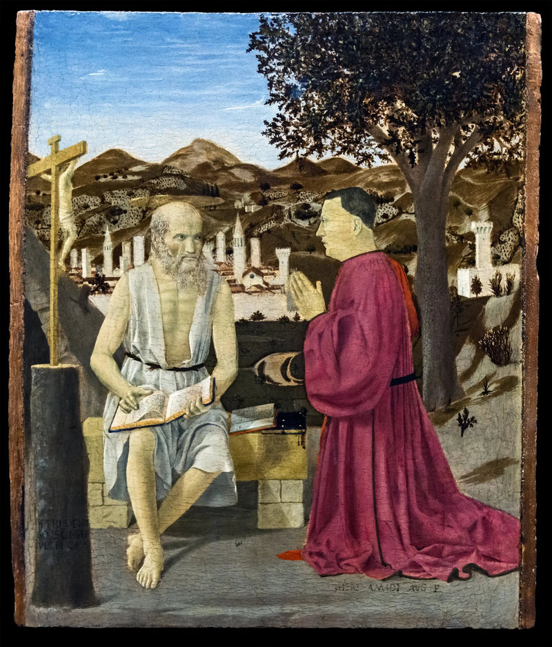Święty Hieronim i darczyńca Girolamo Amadi - Piero della Francesca