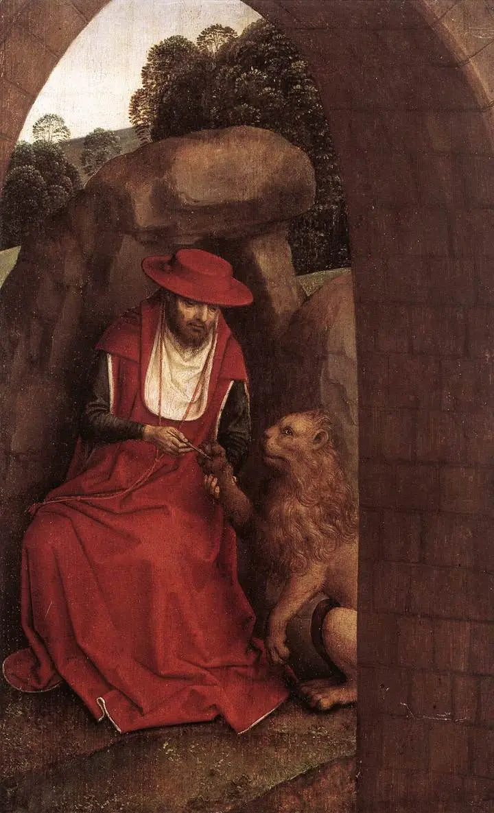 Święty Hieronim i Lew - Hans Memling